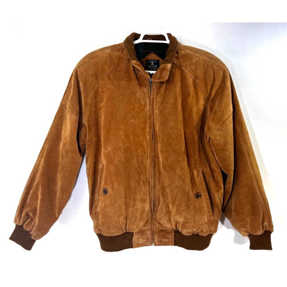 Men's Arrow R River Brand Size M Leather Suede Jacket